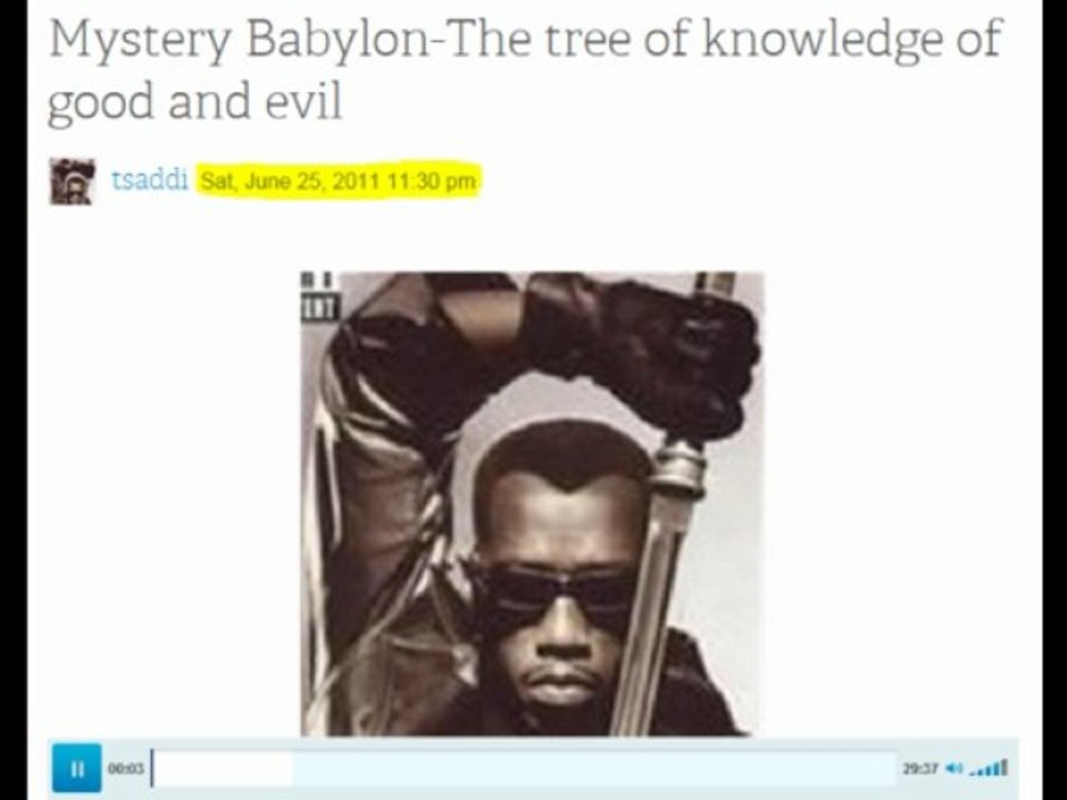 (1) MYSTERY BABYLON - THE TREE OF KNOWLEDG OF GOOD AND EVIL