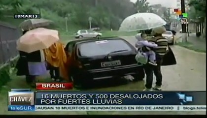 Al menos 16 muertos por fuertes tormentas en Brasil