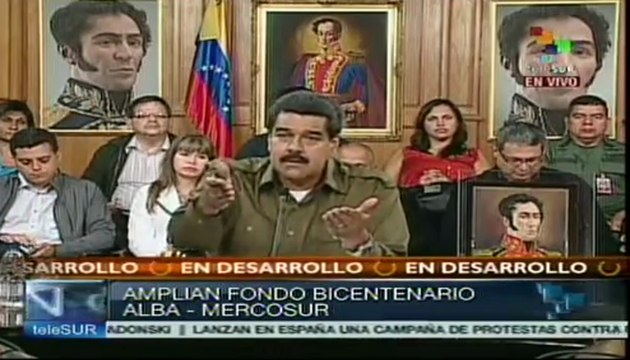 Maduro propone ampliar fondo Bicentenario-ALBA-Mercosur