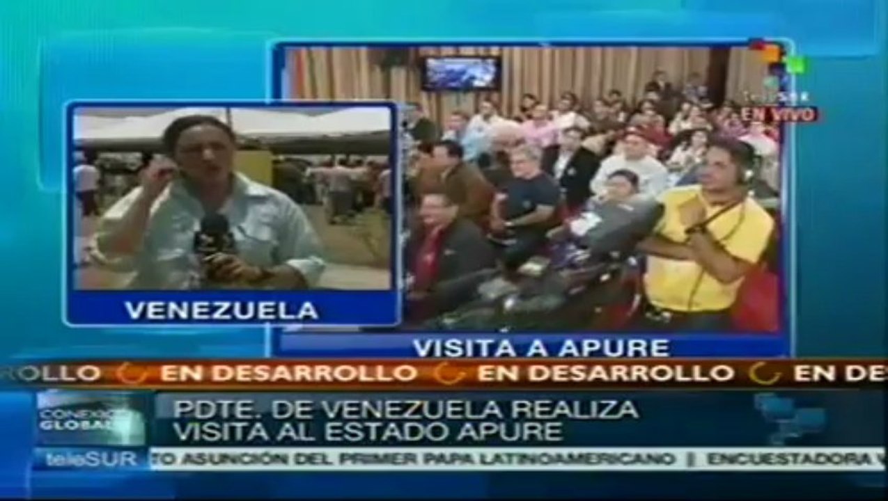 Campesinos venezolanos rinden homenaje a Chávez en Apure