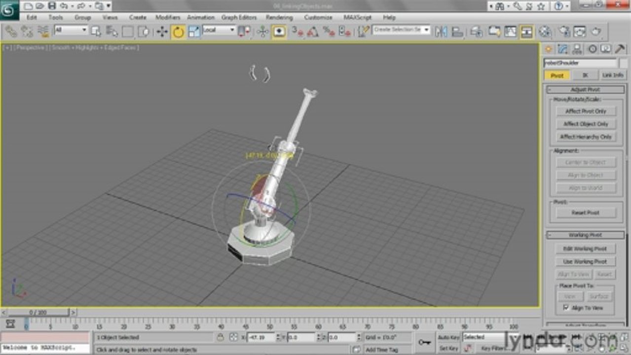 3ds Studio Max - 128 Linking objects