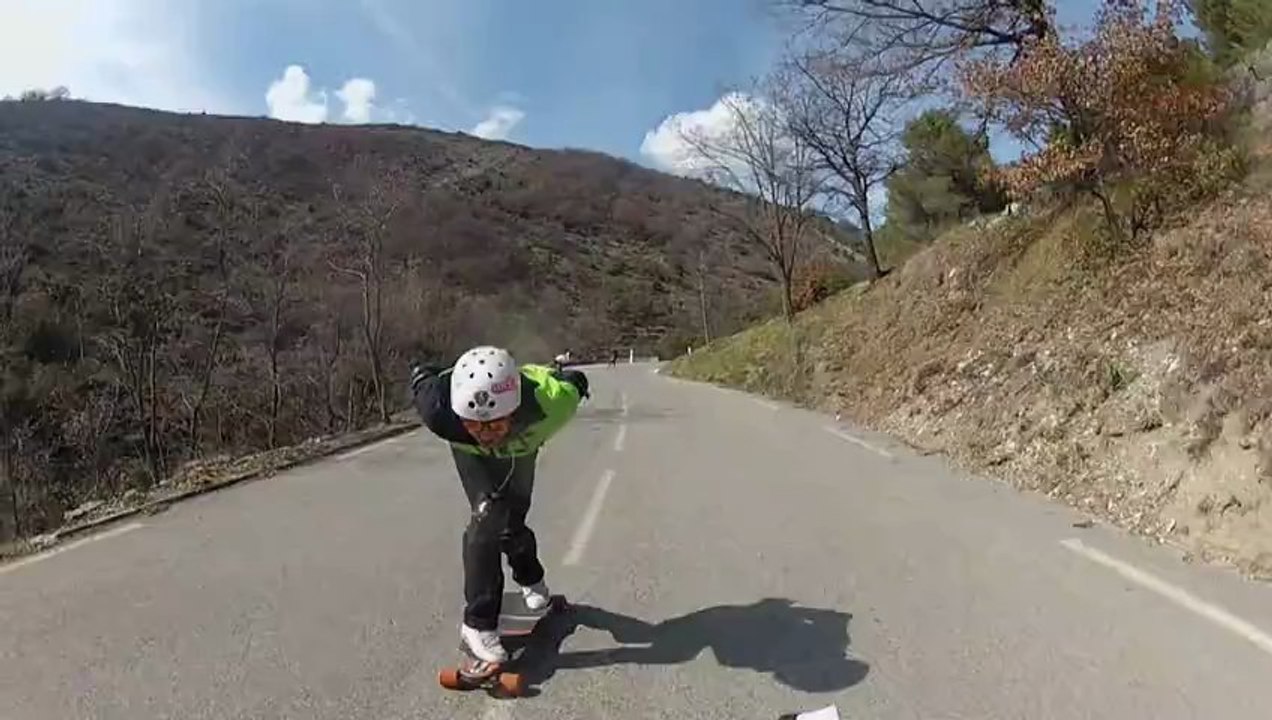 Longboard col de Braus