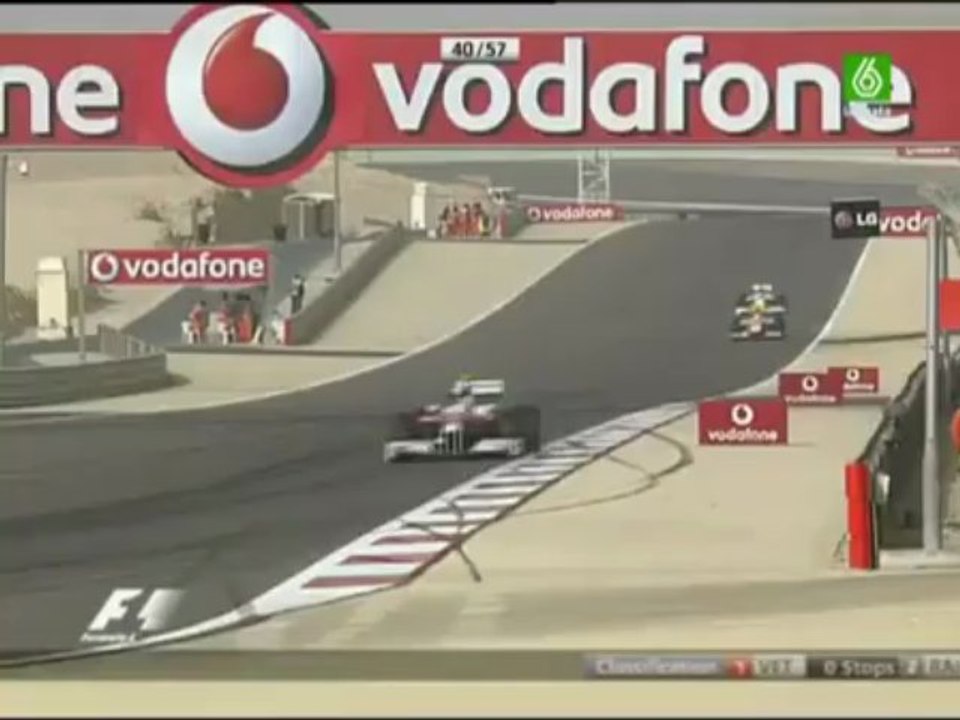 Rubens Barrichello vs Nelson Piquet Jr - GP Bahrein 2009