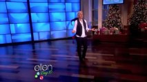 Justin Bieber moonwalks on Ellen