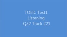 TOEIC Test1 Listening Q32 Track 221