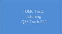 TOEIC Test1 Listening Q35 Track 224