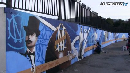 Une fresque sur les murs du centre RLD