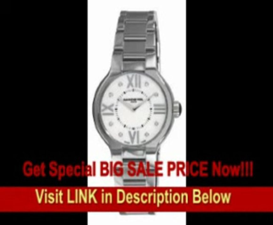 [BEST BUY] Raymond Weil Women's 5932-ST-00995 Noemia Mother-Of-Pearl Diamond Dial Watch