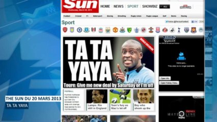 Le surprenant ultimatum de Yaya Touré à Man City !
