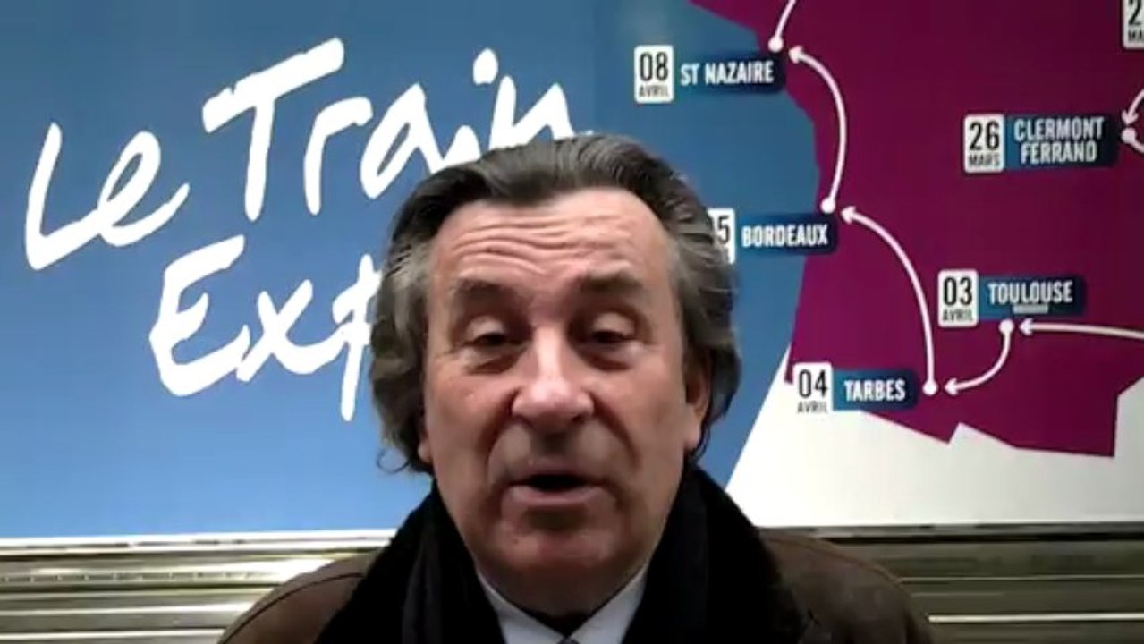 G. Métral (Pdt. CCI Haute Savoie) lors du lancement du train de l'innovation et de l'industrie - CCI France