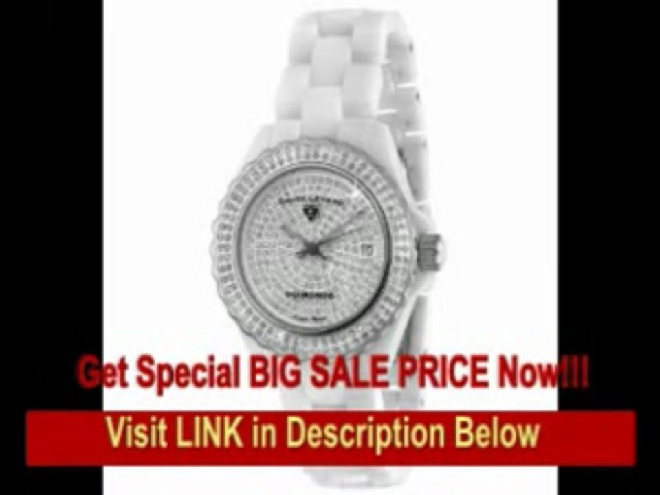 [BEST BUY] Swiss Legend Women's 20052-WWTS Karamica Diamonds Collection White High Tech Ceramic Watch