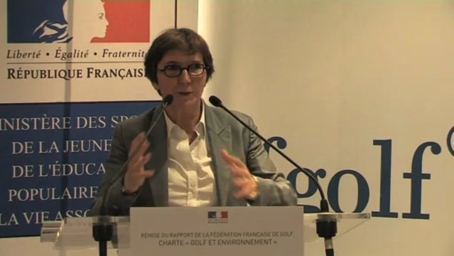 Charte Golf et Environnement - Discours de Valérie Fourneyron