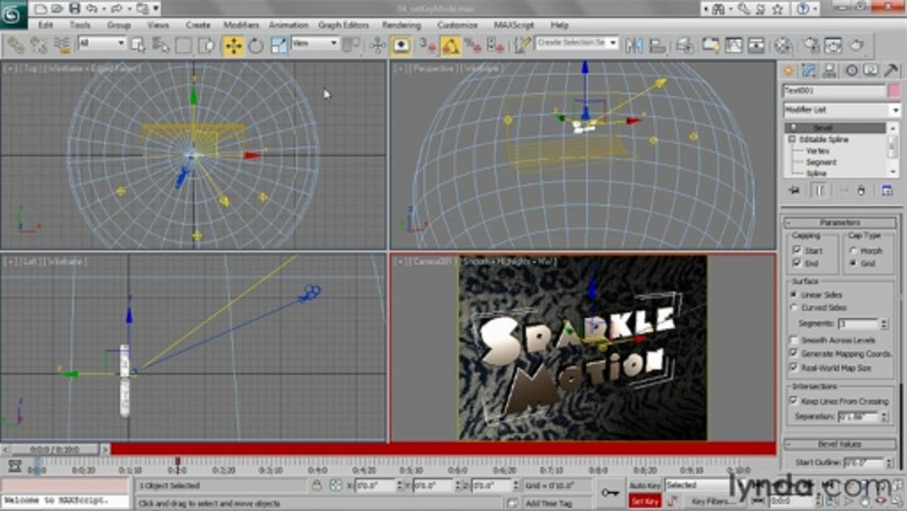 3ds Studio Max - 117 Using Set Key mode
