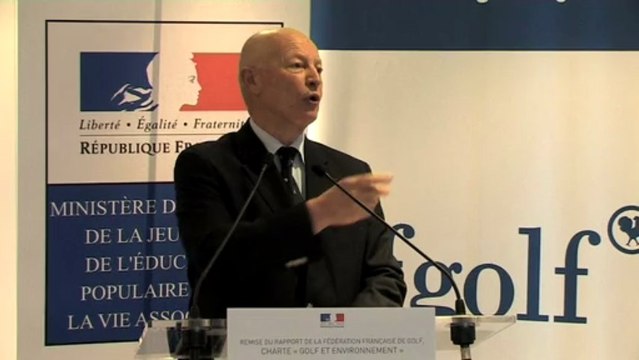 Charte Golf et Environnement - Discours du président de la Fédération française de golf, Georges Barbaret