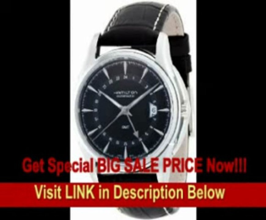 [BEST BUY] Hamilton Men's H32585531 Jazzmaster Traveler Black GMT Dial Watch