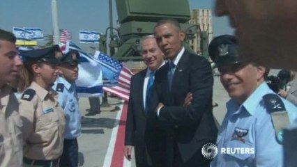 Obama visits Iron Dome battery