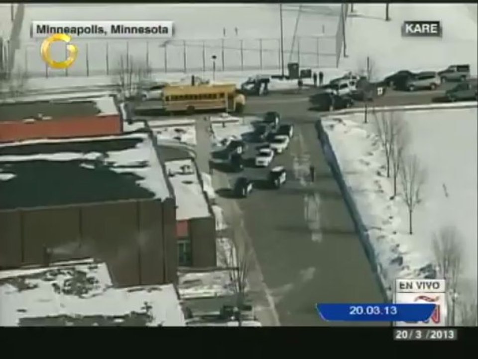 Reportan tiroteo en escuela de Minneapolis