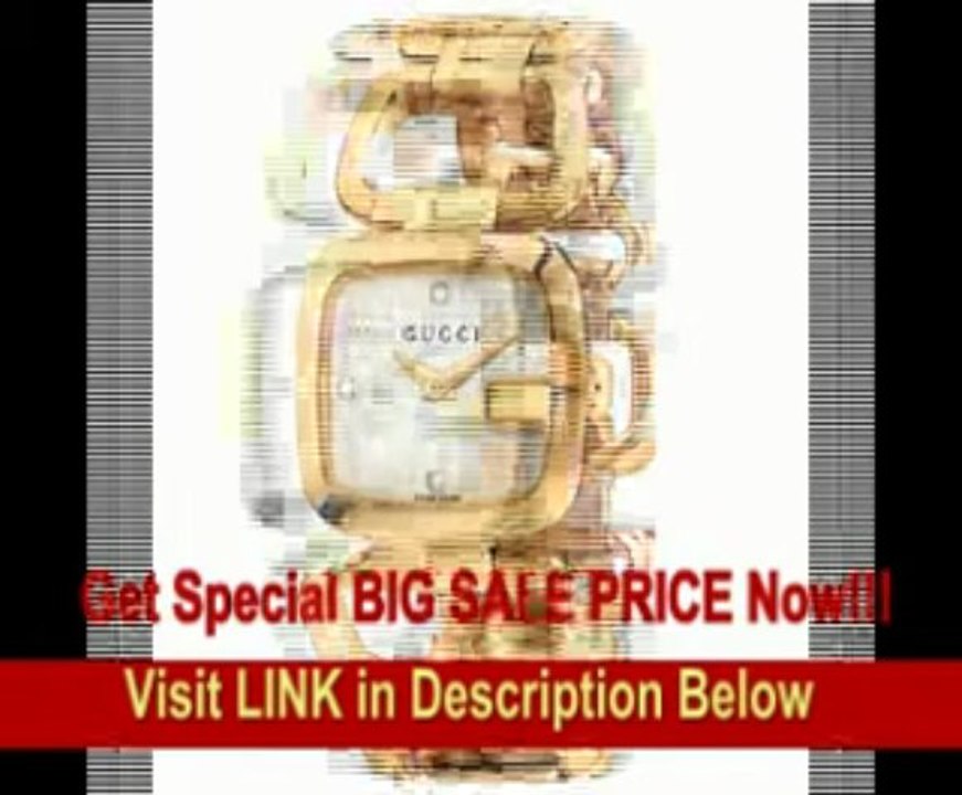 [SPECIAL DISCOUNT] Gucci Women's YA125513 G-Gucci White Mother of Pearl Dial with Diamonds Watch