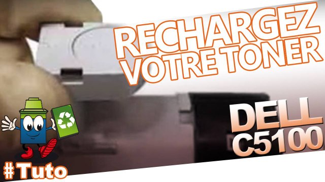 Méthode pour remplir une cartouche laser Dell C5100 CN