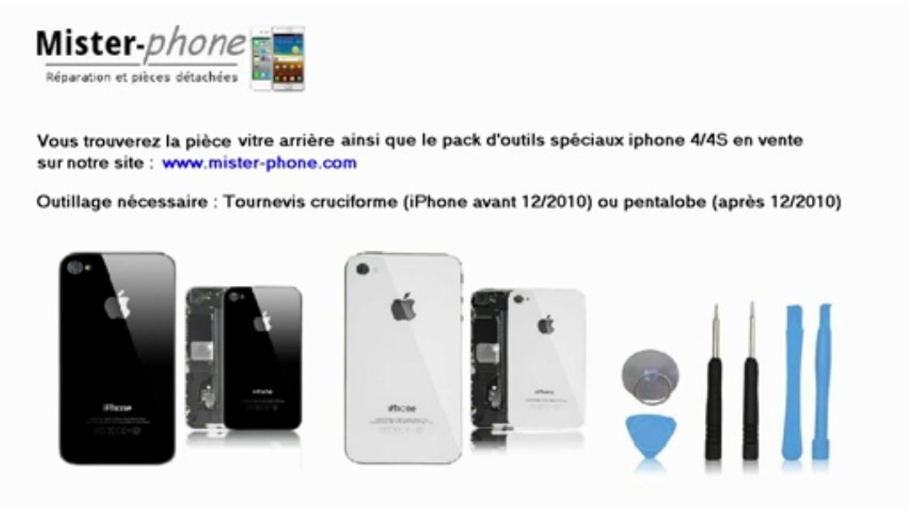 Tutoriel HD 720p iPhone 4/4S changer vitre coque arrière