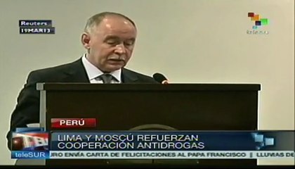 Acuerdan Perú y Rusia reforzar cooperación antidrogas