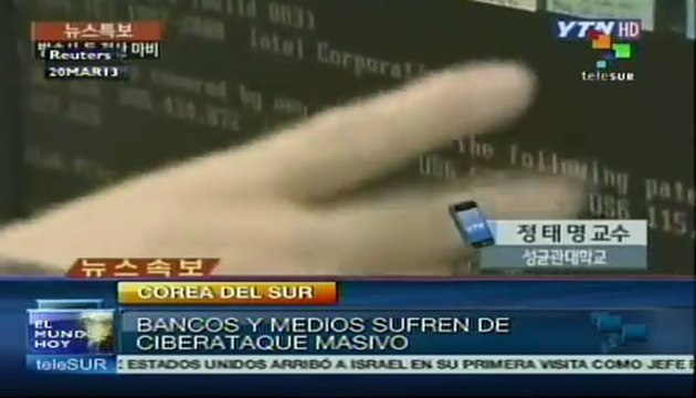 Bancos y medios sufren ciberataque masivo en Corea del Sur