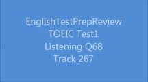 TOEIC Test1 Listening Q68 Track267