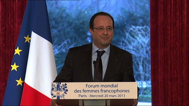 Discours du président de la République lors de la réception des participantes au premier Forum mondial des femmes francophones