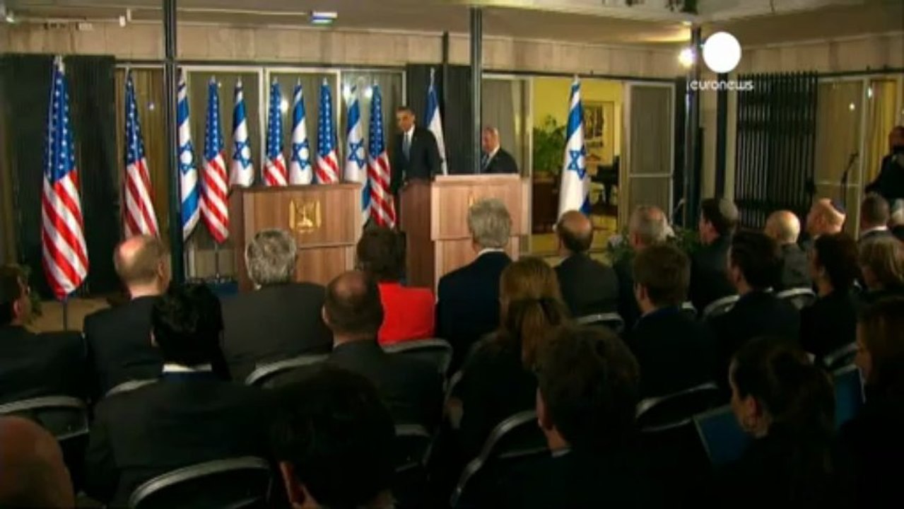 Obama a Gerusalemme: "In Siria armi chimiche sono linea...