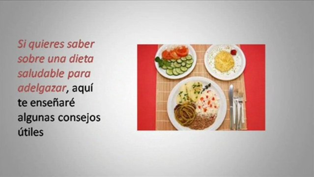 Dietas saludables para perder peso rapido