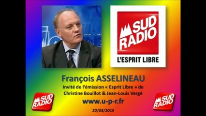 François Asselineau: Projet de Loi FIORASO & Francophonie dans Le " 18-20 de Sud Radio "
