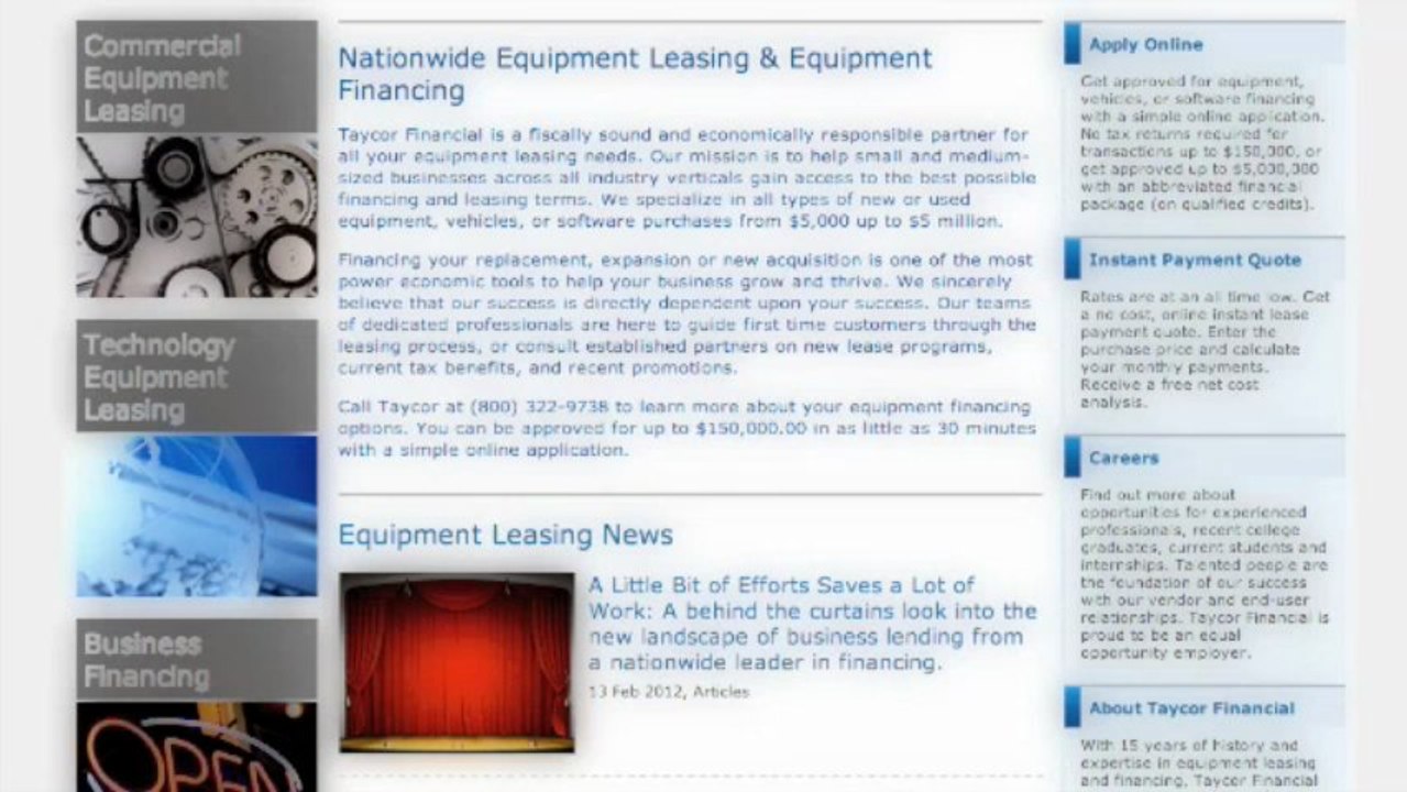 Taycor Financial Equipment Leasing Company