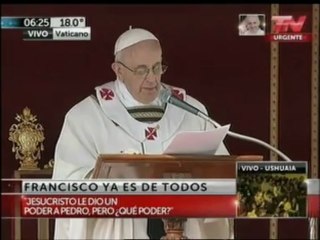 Francisco en su primera homilía  El verdadero poder es el servicio humilde