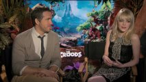 The Croods - Exclusive Interview With Ryan Reynolds And Emma Stone