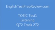 TOEIC Test1 Listening Q72 Track272