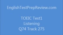 TOEIC Test1 Listening Q74 Track275