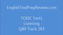 TOEIC Test1 Listening Q80 Track283