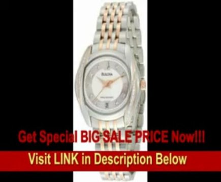 [BEST PRICE] Bulova Women's 98R141 Precisionist Tanglewood Diamond Two-Tone Bracelet Watch