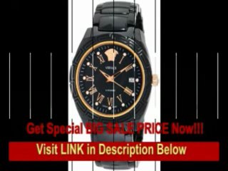 2[BEST PRICE] Versace Men's 01AC9D009 SC09 DV One Automatic Ceramic Rose-Gold Plated Black-dial Watch