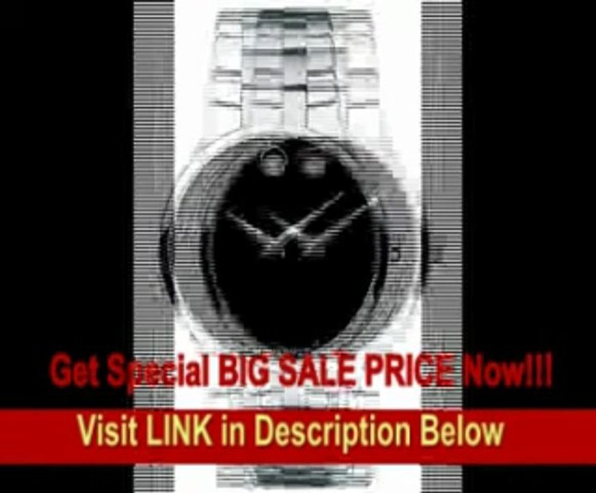 [SPECIAL DISCOUNT] Movado Men's 0606382 Serio Stainless-Steel Black Round Dial Watch