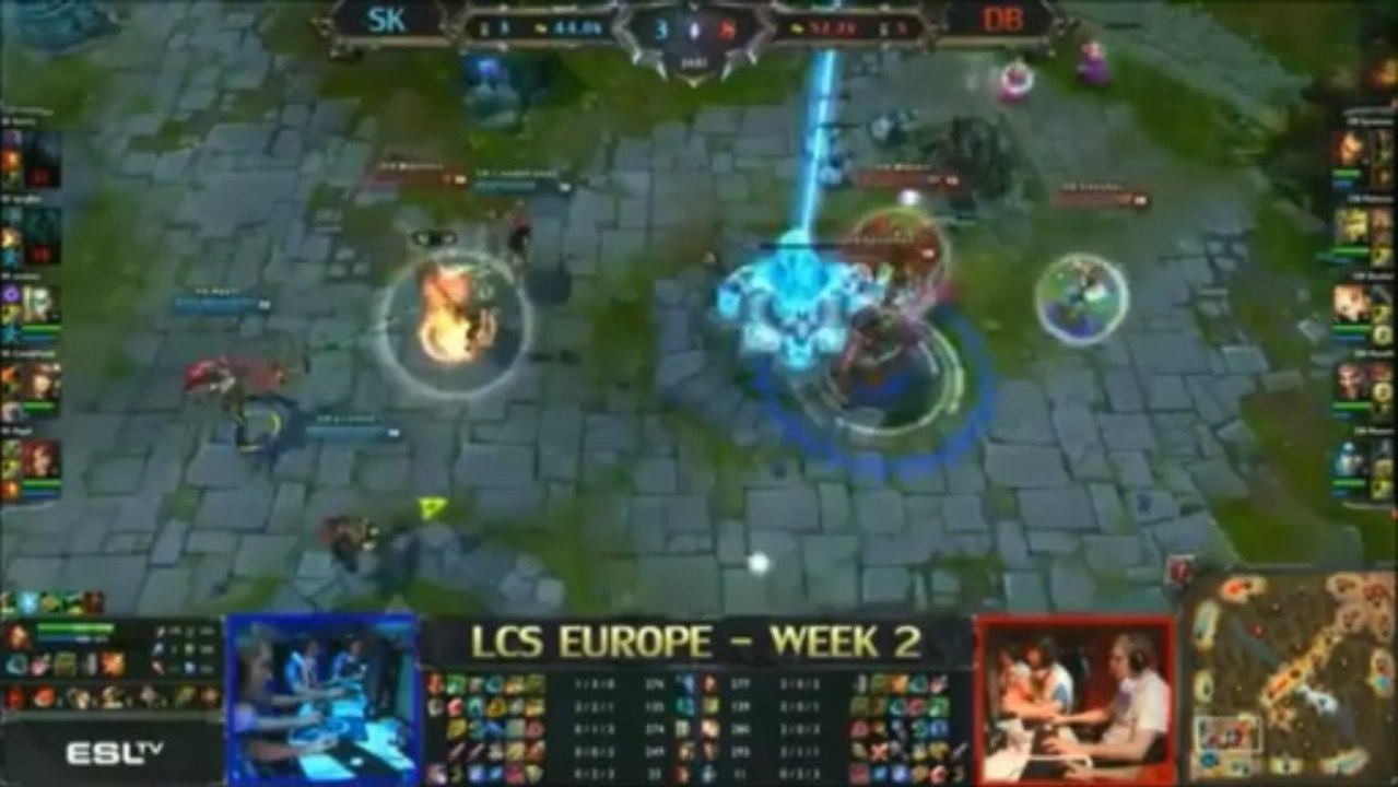 DB Shushei shots SK Ocelote & Nyph + teamfight commentés par Chips & Noi - LCS Week 2 - 17/02/2013
