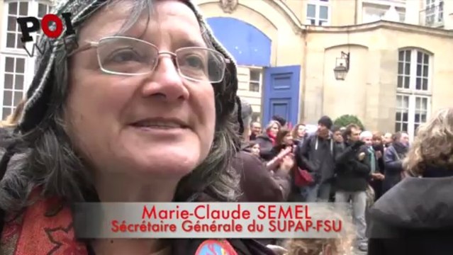 Les personnels des conservatoires parisiens manifestent contre la réforme Peillon-Delanoë