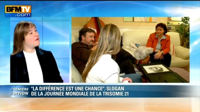 Laura, trisomique, a présenté un journal sur BFMTV: Pas trop le trac... Je reviendrai! - 21/03