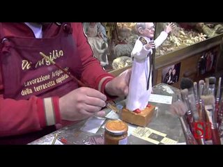Napoli - Papa Francesco già sul presepe (14.03.13)