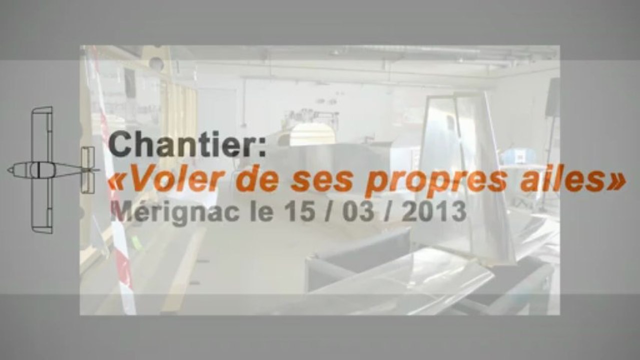 Chantier avion "Voler de ses propres ailes" à Mérignac