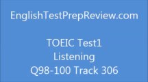 TOEIC Test1 Listening Q98 Track306