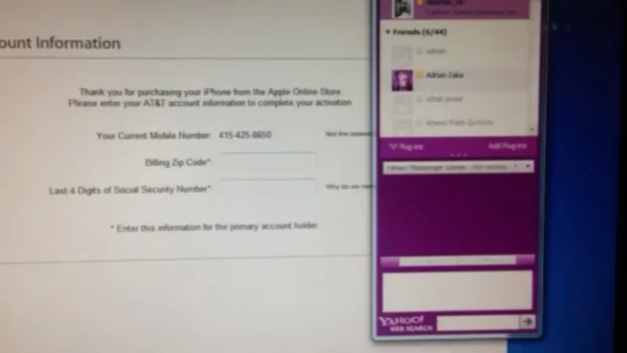 AT&T  ZIP CODE SSC CODE WRONG