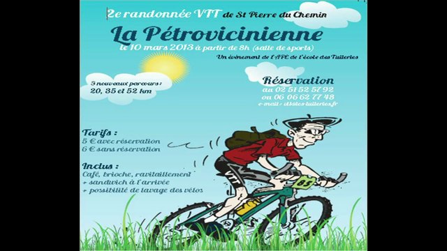 Rando VTT La petrovicinienne à Saint Pierre du Chemin Mars 2013
