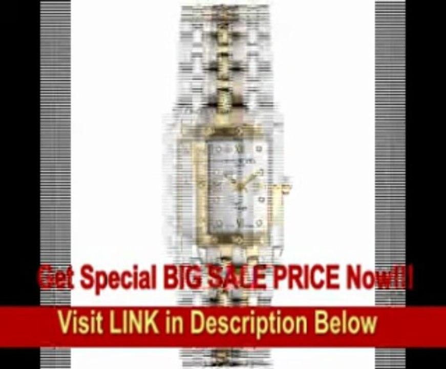 [BEST BUY] Raymond Weil Women's 5971-STP-00995 Tango Diamond Accented 18k Gold-Plated and Stainless Steel Watch
