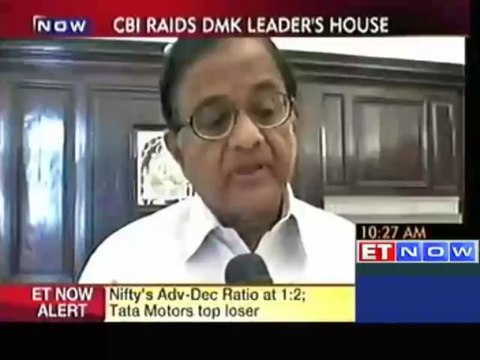 Chidambaram condemns CBI raids on DMK leader Stalin